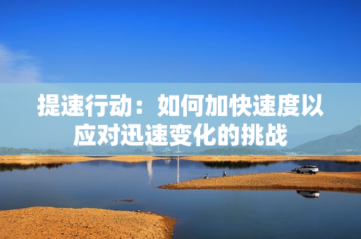 提速行动：如何加快速度以应对迅速变化的挑战
