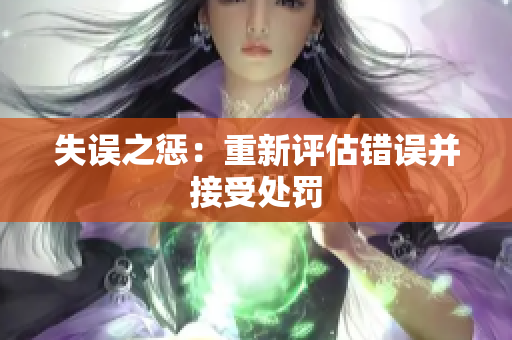 失误之惩：重新评估错误并接受处罚