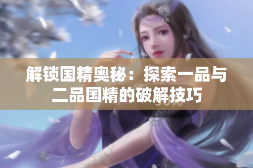 解锁国精奥秘：探索一品与二品国精的破解技巧