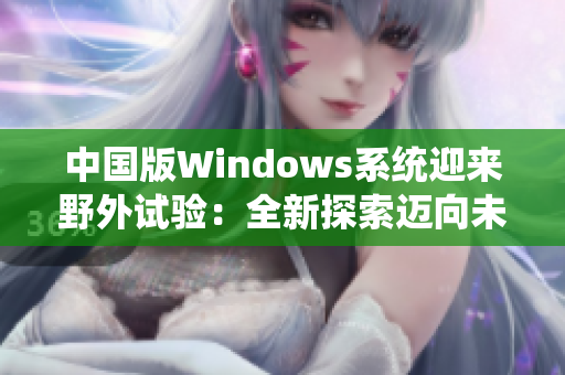 中国版Windows系统迎来野外试验：全新探索迈向未来