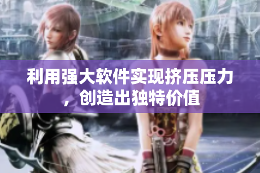 利用强大软件实现挤压压力，创造出独特价值