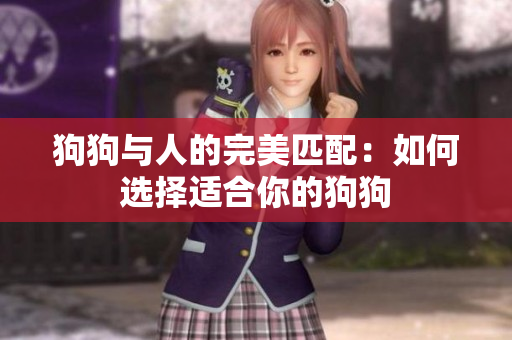 狗狗与人的完美匹配：如何选择适合你的狗狗