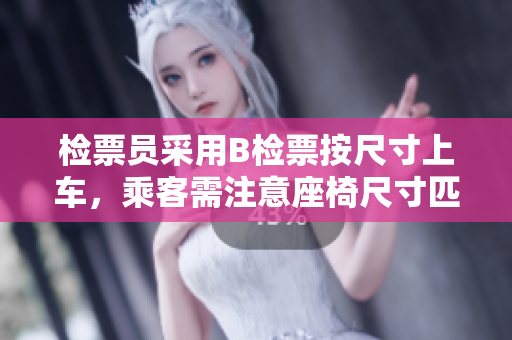 检票员采用B检票按尺寸上车，乘客需注意座椅尺寸匹配