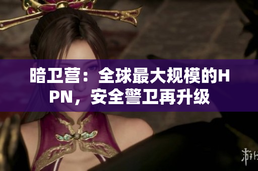 暗卫营：全球最大规模的HPN，安全警卫再升级