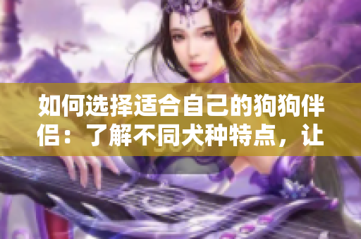如何选择适合自己的狗狗伴侣：了解不同犬种特点，让你的生活更美好