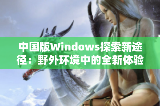 中国版Windows探索新途径：野外环境中的全新体验
