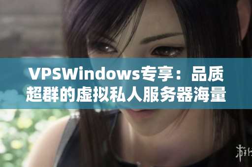 VPSWindows专享：品质超群的虚拟私人服务器海量优势