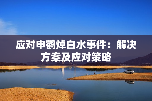 应对申鹤焯白水事件：解决方案及应对策略