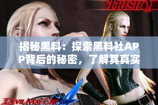 揭秘黑料：探索黑料社APP背后的秘密，了解其真实运作机制与用户体验！