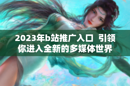 2023年b站推广入口  引领你进入全新的多媒体世界