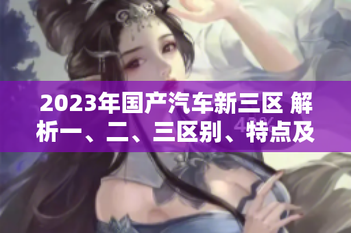 2023年国产汽车新三区 解析一、二、三区别、特点及市场前景