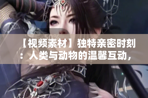 【视频素材】独特亲密时刻：人类与动物的温馨互动，震撼高清镜头触动心灵