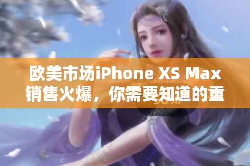 欧美市场iPhone XS Max销售火爆，你需要知道的重要信息