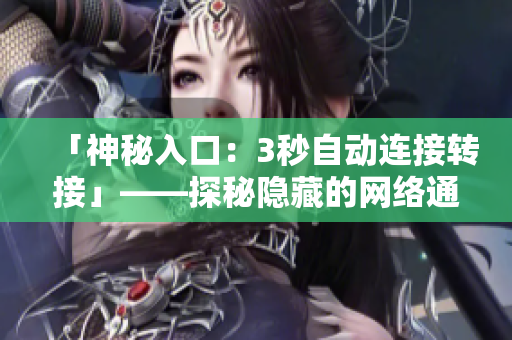 「神秘入口：3秒自动连接转接」——探秘隐藏的网络通道