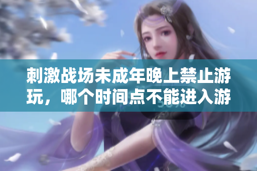 刺激战场未成年晚上禁止游玩，哪个时间点不能进入游戏？