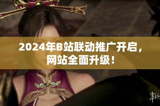 2024年B站联动推广开启，网站全面升级！
