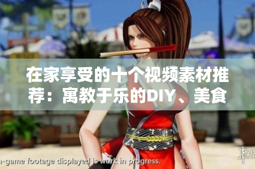 在家享受的十个视频素材推荐：寓教于乐的DIY、美食制作和创意手工艺视频