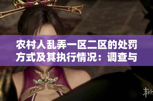 农村人乱弄一区二区的处罚方式及其执行情况：调查与分析