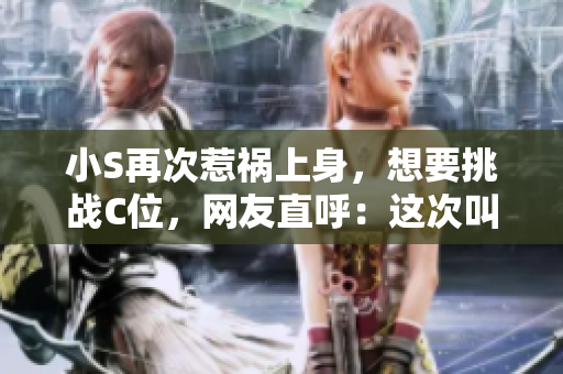 小S再次惹祸上身，想要挑战C位，网友直呼：这次叫大声点！