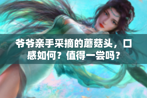 爷爷亲手采摘的蘑菇头，口感如何？值得一尝吗？