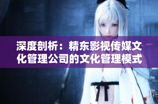 深度剖析：精东影视传媒文化管理公司的文化管理模式与发展策略