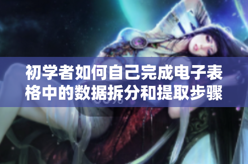 初学者如何自己完成电子表格中的数据拆分和提取步骤——全面指南