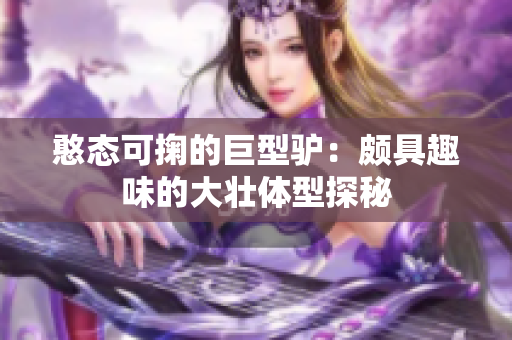 憨态可掬的巨型驴：颇具趣味的大壮体型探秘