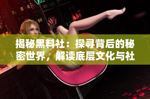 揭秘黑料社：探寻背后的秘密世界，解读底层文化与社会现象