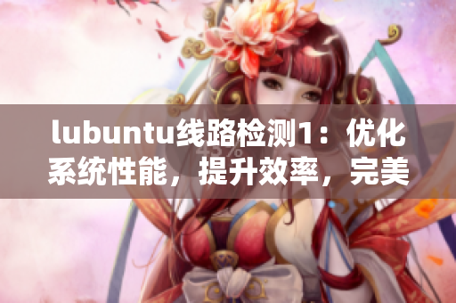 lubuntu线路检测1：优化系统性能，提升效率，完美解决软件问题