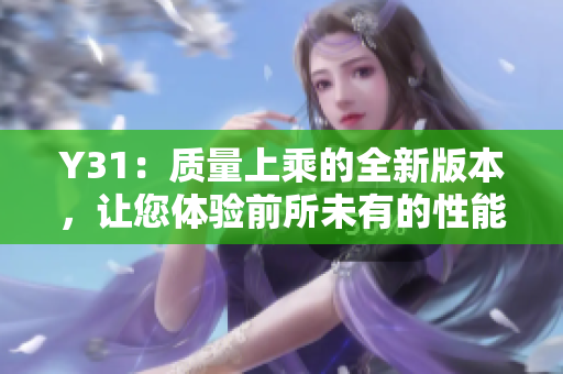 Y31：质量上乘的全新版本，让您体验前所未有的性能与舒适度