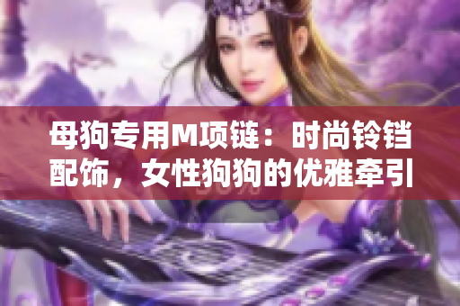母狗专用M项链：时尚铃铛配饰，女性狗狗的优雅牵引绳