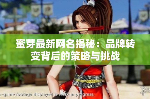 蜜芽最新网名揭秘：品牌转变背后的策略与挑战