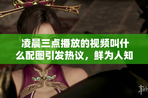  凌晨三点播放的视频叫什么配图引发热议，鲜为人知的幕后故事曝光