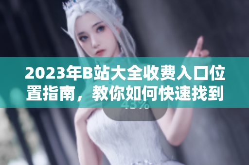 2023年B站大全收费入口位置指南，教你如何快速找到入口
