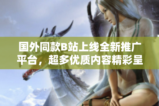 国外同款B站上线全新推广平台，超多优质内容精彩呈现