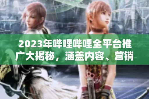 2023年哔哩哔哩全平台推广大揭秘，涵盖内容、营销、合作等全方位信息