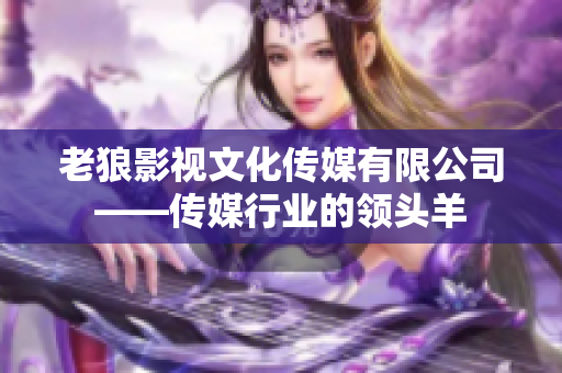 老狼影视文化传媒有限公司——传媒行业的领头羊
