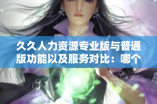 久久人力资源专业版与普通版功能以及服务对比：哪个更适合你的企业？