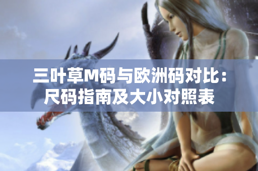 三叶草M码与欧洲码对比：尺码指南及大小对照表
