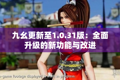 九幺更新至1.0.31版：全面升级的新功能与改进