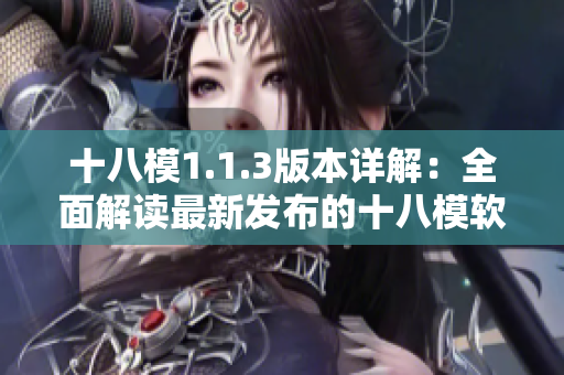 十八模1.1.3版本详解：全面解读最新发布的十八模软件更新内容与功能优化