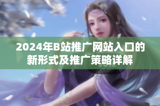 2024年B站推广网站入口的新形式及推广策略详解