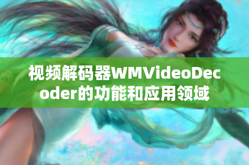 视频解码器WMVideoDecoder的功能和应用领域
