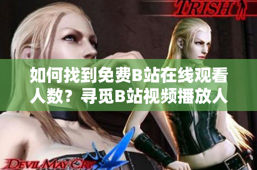 如何找到免费B站在线观看人数？寻觅B站视频播放人数的方法