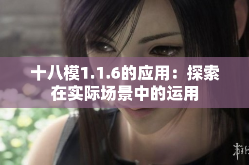 十八模1.1.6的应用：探索在实际场景中的运用
