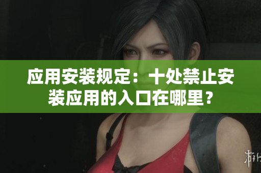 应用安装规定：十处禁止安装应用的入口在哪里？