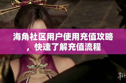 海角社区用户使用充值攻略，快速了解充值流程
